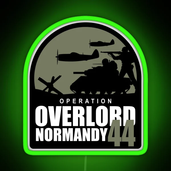 Operation Overlord Normandy 44 RGB Neon Sign