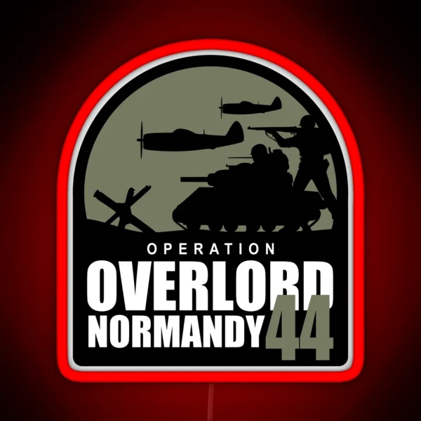 Operation Overlord Normandy 44 RGB Neon Sign