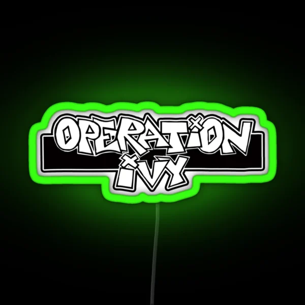 Operation Retro Logo Graphic Gift Men RGB Neon Sign