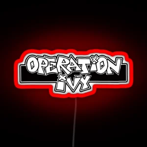 Operation Retro Logo Graphic Gift Men RGB Neon Sign