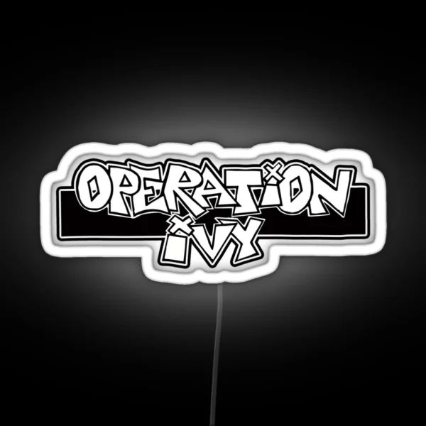 Operation Retro Logo Graphic Gift Men RGB Neon Sign