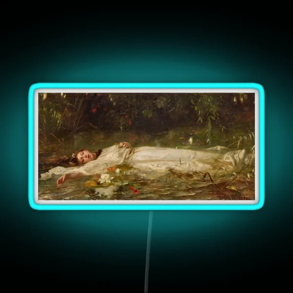 Ophelia Friedrich Wilhelm Theodor Heyser RGB Neon Sign