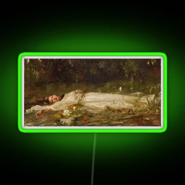 Ophelia Friedrich Wilhelm Theodor Heyser RGB Neon Sign