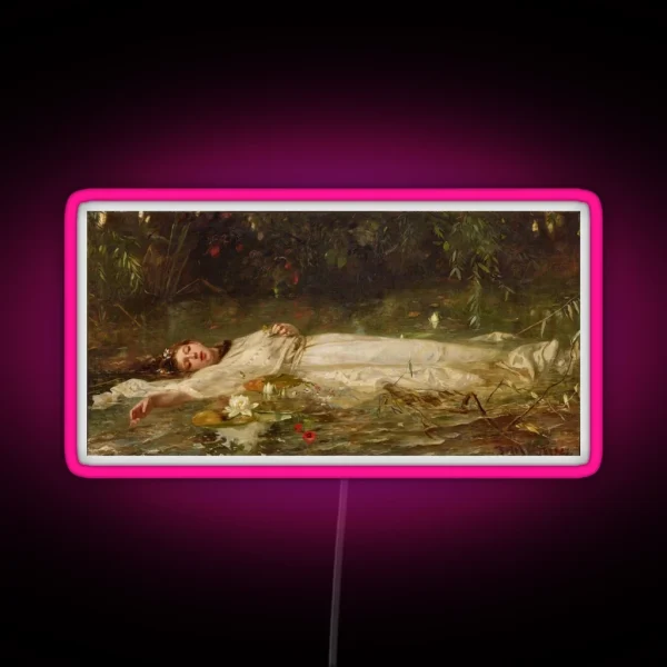 Ophelia Friedrich Wilhelm Theodor Heyser RGB Neon Sign