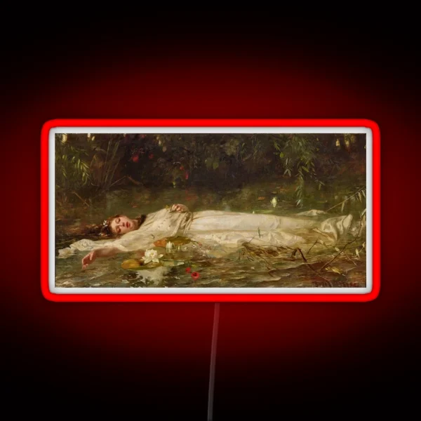 Ophelia Friedrich Wilhelm Theodor Heyser RGB Neon Sign