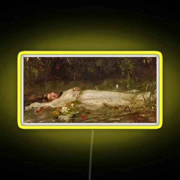 Ophelia Friedrich Wilhelm Theodor Heyser RGB Neon Sign