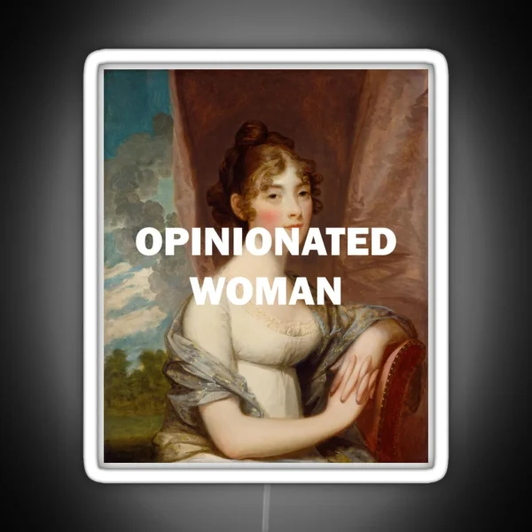 OPINIONATED WOMAN RGB Neon Sign