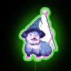Opossum Wizard Bright Colorful Customizable Neon Sign for Gaming Rooms Decor