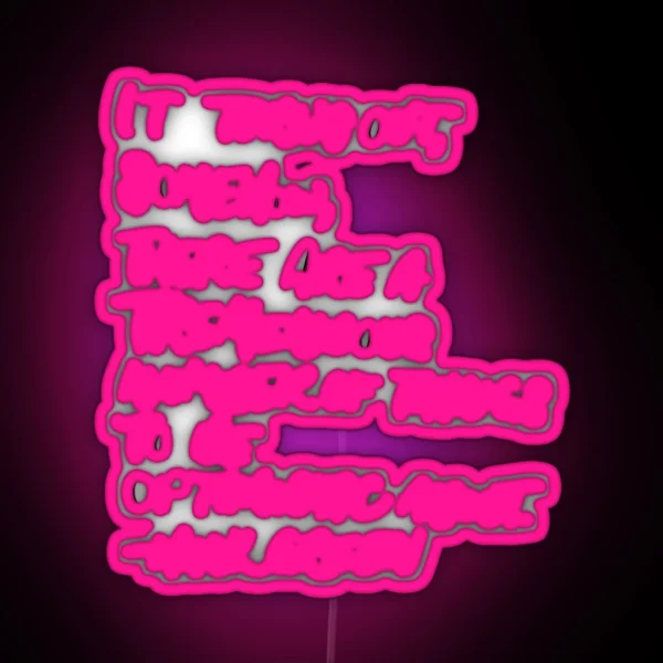 Optimism Hank Green Quote RGB Neon Sign