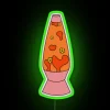 Vibrant Retro-Style Orange Lava Lamp RGB Neon Decorative Wall Sign