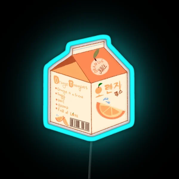 Orange Juice RGB Neon Sign