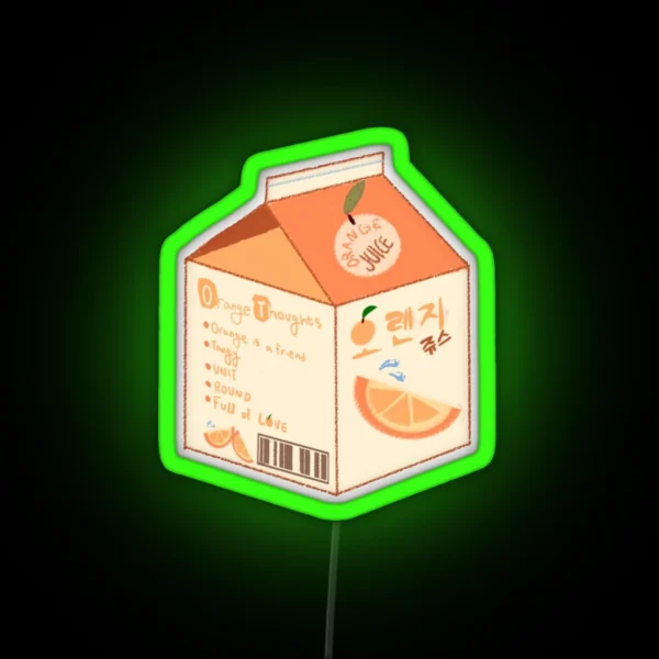 Orange Juice RGB Neon Sign