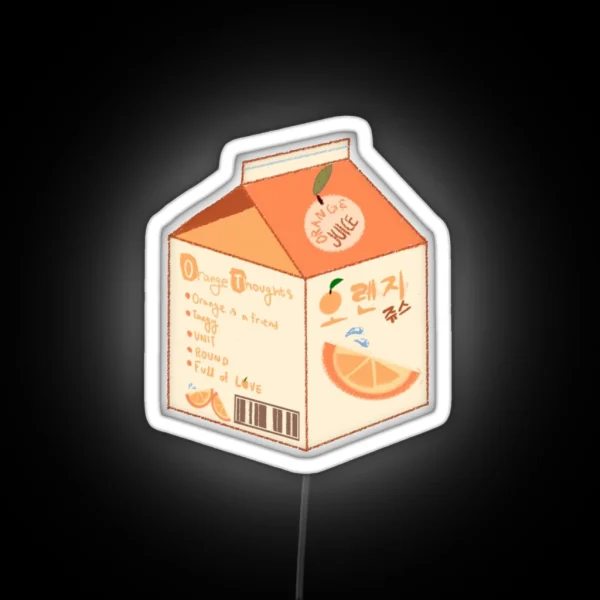 Orange Juice RGB Neon Sign