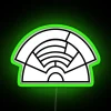 Modern Home Decor RGB Neon Sign with Musical Harmony Design