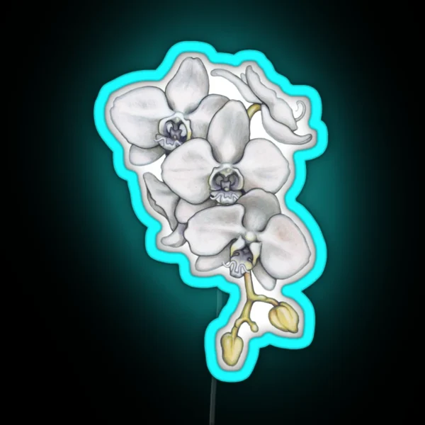 Orchid Flower RGB Neon Sign