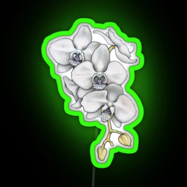 Orchid Flower RGB Neon Sign