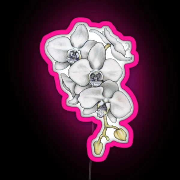 Orchid Flower RGB Neon Sign