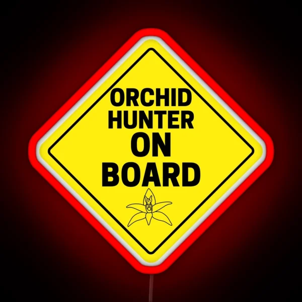 Orchid Hunter On Board RGB Neon Sign