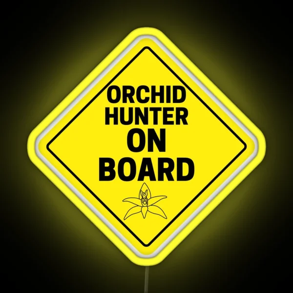 Orchid Hunter On Board RGB Neon Sign
