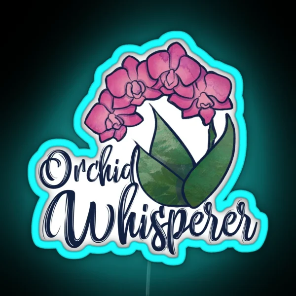Orchid Whisperer RGB Neon Sign