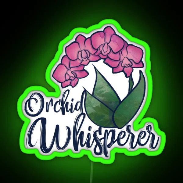 Orchid Whisperer RGB Neon Sign