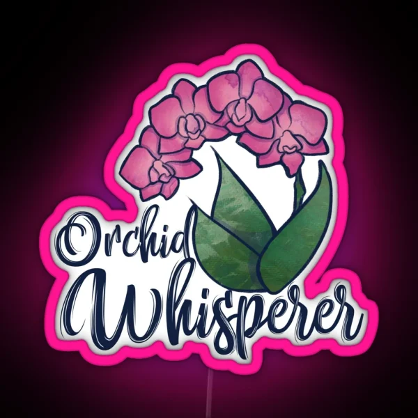 Orchid Whisperer RGB Neon Sign