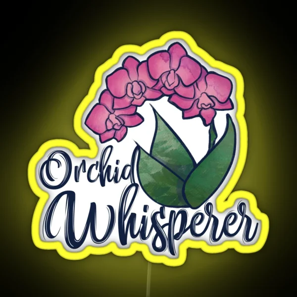 Orchid Whisperer RGB Neon Sign