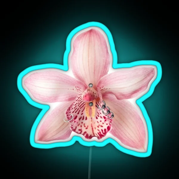 Orchid With Piercings RGB Neon Sign