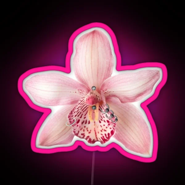Orchid With Piercings RGB Neon Sign