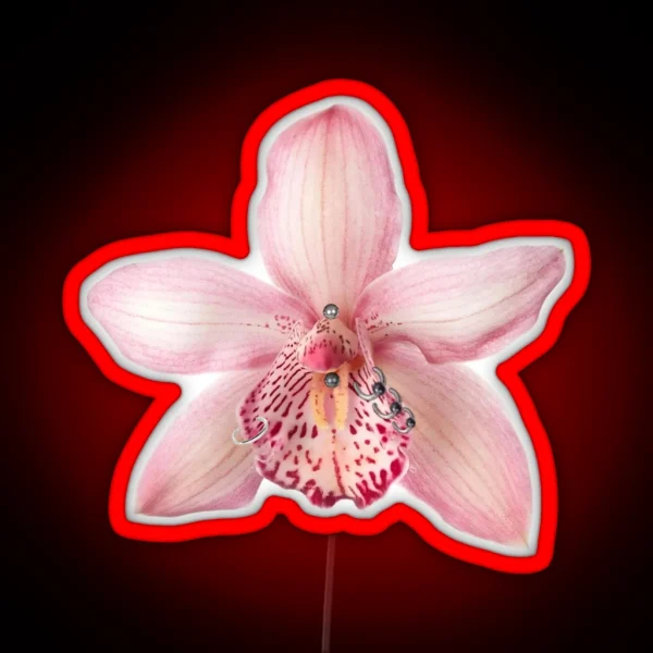 Orchid With Piercings RGB Neon Sign