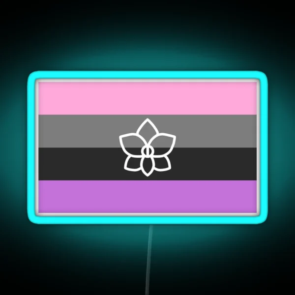 Orchidsexual Flag RGB Neon Sign