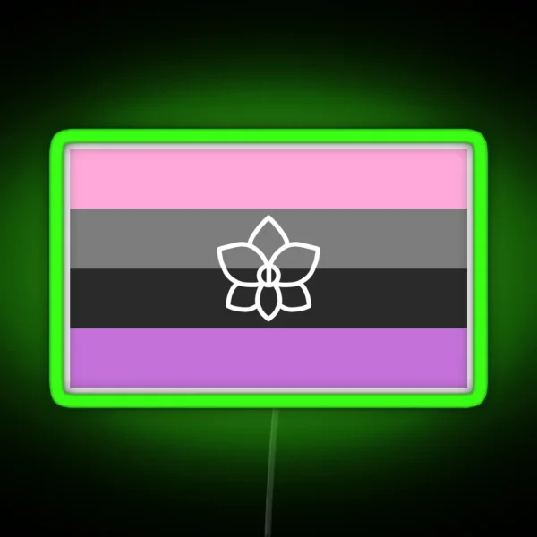 Orchidsexual Flag RGB Neon Sign