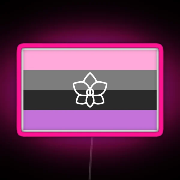 Orchidsexual Flag RGB Neon Sign