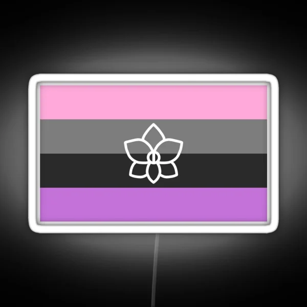 Orchidsexual Flag RGB Neon Sign