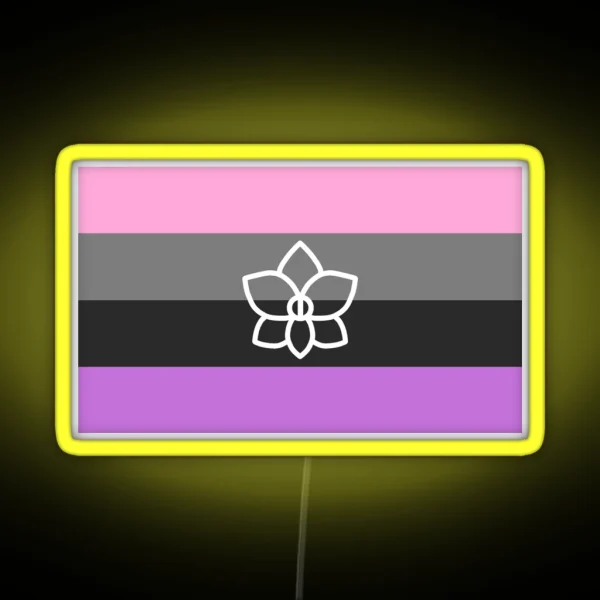 Orchidsexual Flag RGB Neon Sign