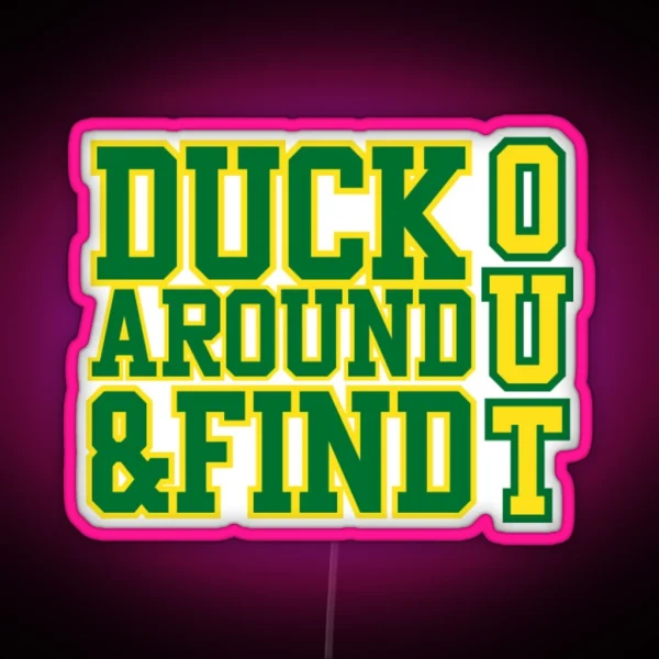 Oregon Ducks RGB Neon Sign