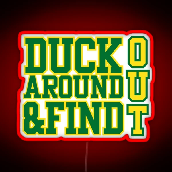 Oregon Ducks RGB Neon Sign
