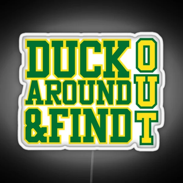 Oregon Ducks RGB Neon Sign