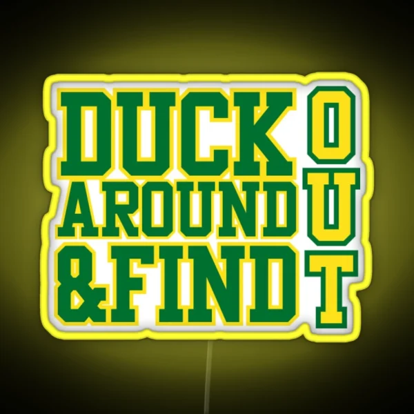 Oregon Ducks RGB Neon Sign