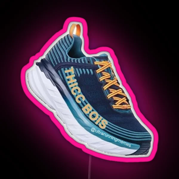 Original Hoka Oneone Thicc Bois RGB Neon Sign