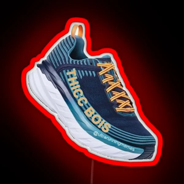 Original Hoka Oneone Thicc Bois RGB Neon Sign
