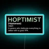 Original Hoptmist Definition IPA Neon Sign with RGB Colorful Lighting