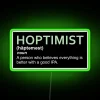 Unique Home Decor with Vibrant Original HOPTIMIST Sign Design