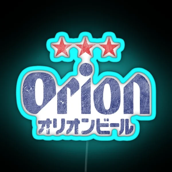 Orion Breweries Vintage Distressed RGB Neon Sign