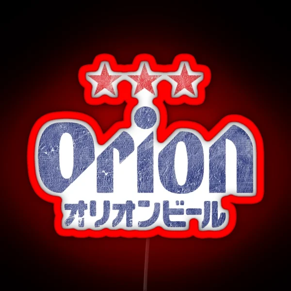 Orion Breweries Vintage Distressed RGB Neon Sign