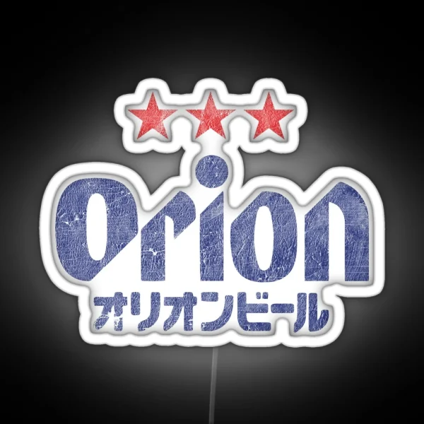 Orion Breweries Vintage Distressed RGB Neon Sign