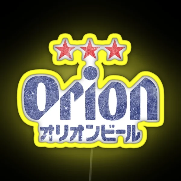 Orion Breweries Vintage Distressed RGB Neon Sign