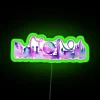 Magical Orlando City Skyline Watercolor Neon Sign for Home Decor Inspiration
