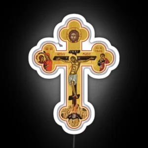 Orthodox Cross Icon RGB Neon Sign