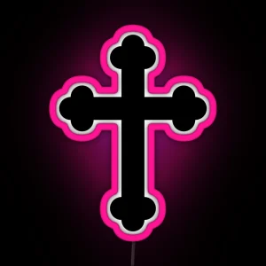 Orthodox Cross Or Budded Cross RGB Neon Sign